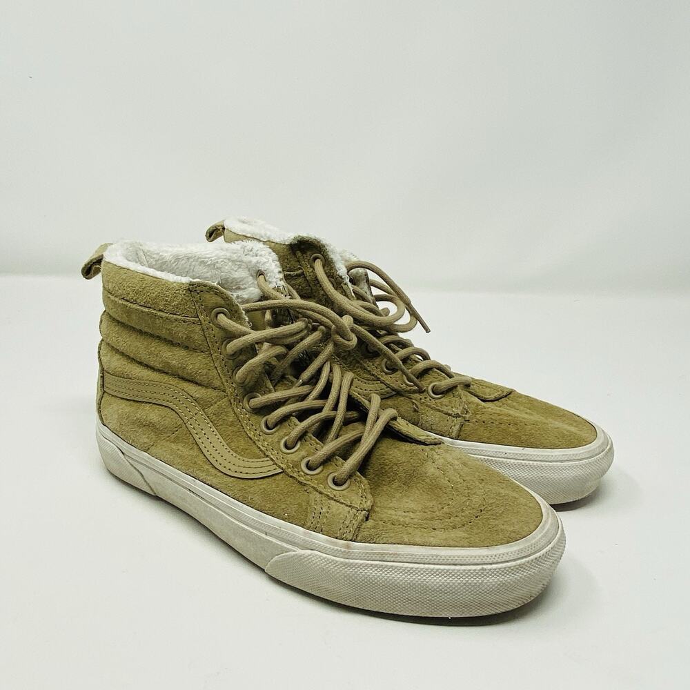 Vans Sneakers Men's 5.5 Women's 7 Tan Suede Sk8 Hi MTE All Weather High-Top